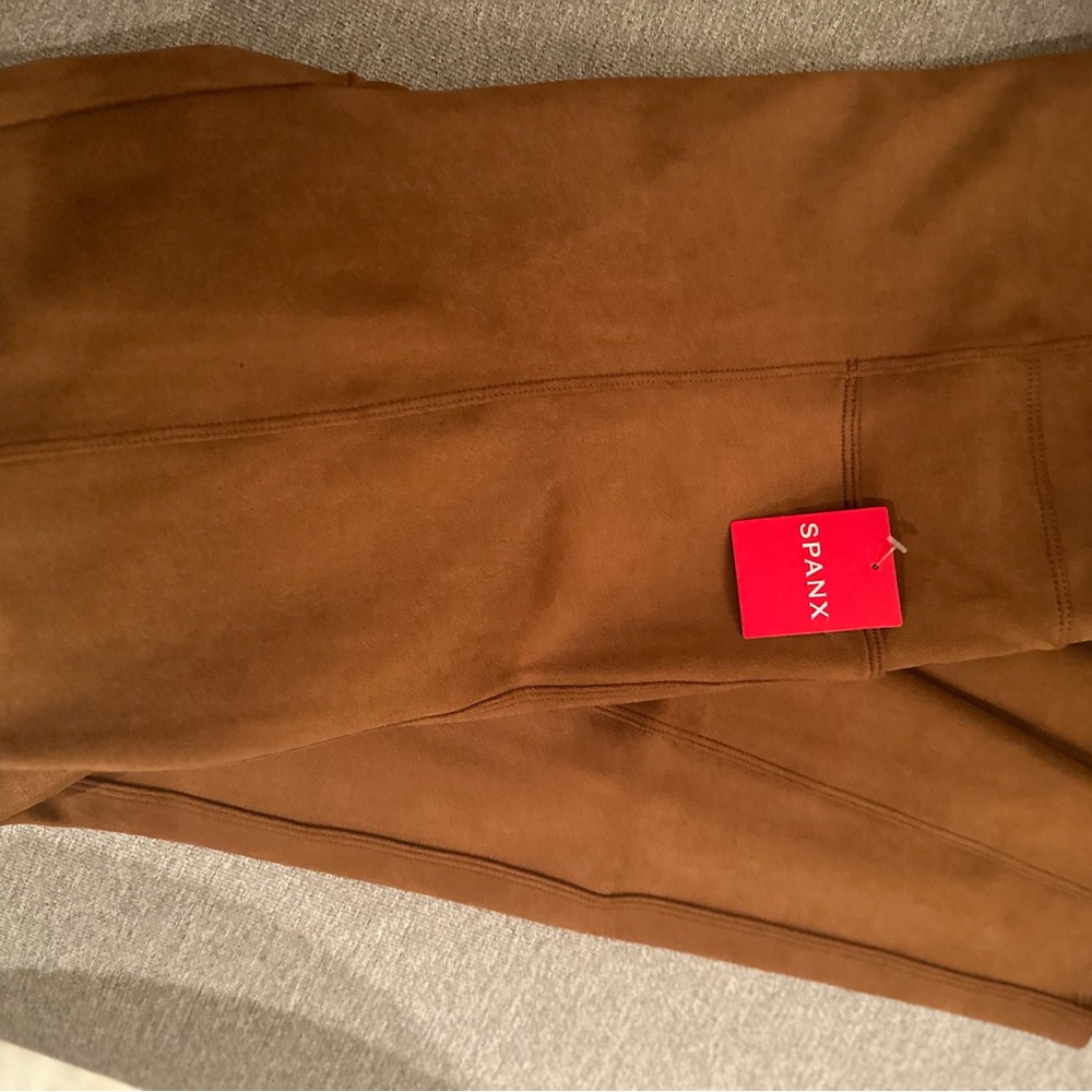 NWT SPANX Suede Leggings XL